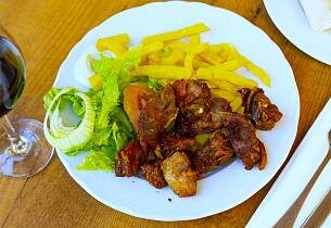 Lam med sitron og paprika - Cordero cochifrito - fra Navarra, Spania