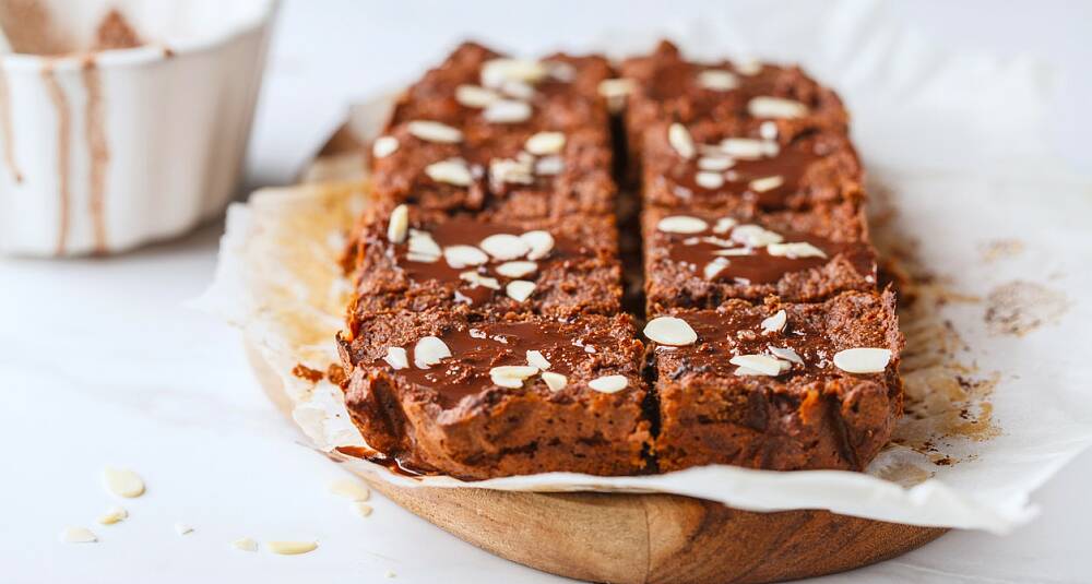 Søtpotet-brownie med honning