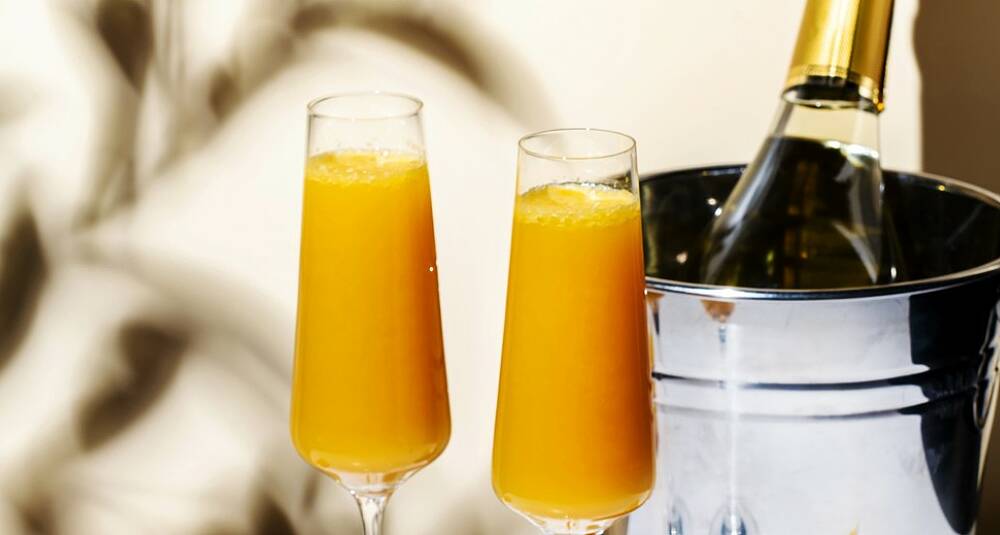 Mimosa med søtpotetsirup