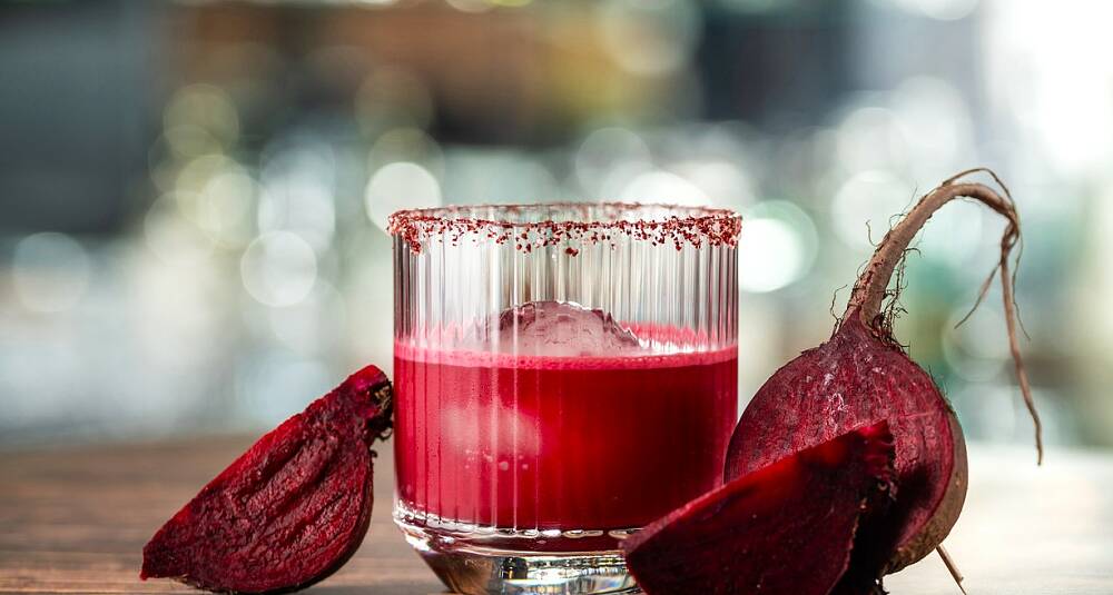 Rødbete-margarita - drinkoppskrift
