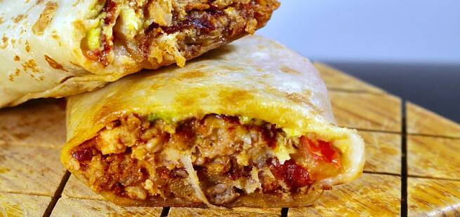 Burritos med kyllingkjøttdeig
