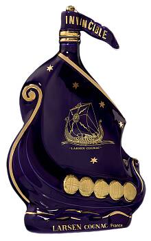 Larsen Dark Blue Limoges Viking Ship