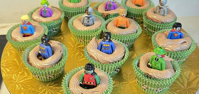 Sjokolademuffins med kinder ostekrem