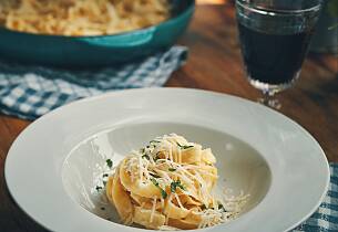 Alfredos fettuccine - fettuccine all`Alfredo som i Italia